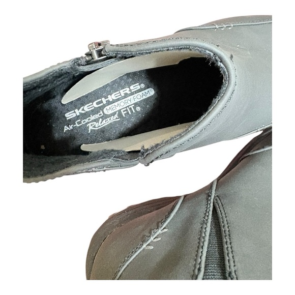 Skechers Relaxed Fit Dark Gray Boots size 7.5 - Picture 4 of 8